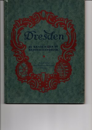 DRESDEN - 18 Ansichten in Kupfertiefdruck