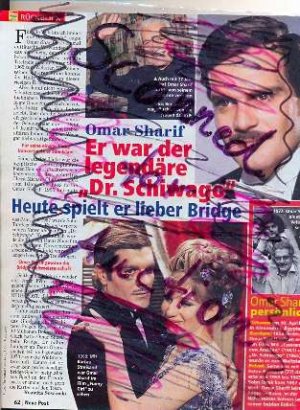 gebrauchtes Buch – Omar Sharif (Dr. Schiwago; Schauspieler / actor): mehrere schön Zeitschriftenartikel, auch mit schön Barbra Streisand Foto, Ausverkauf !!