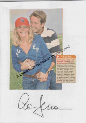 Original Autogramm Eva Herman /// Autogramm Autograph signiert signed signee