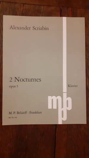 gebrauchtes Buch – Alexander Scriabin – Deux Nocturnes Opus 5