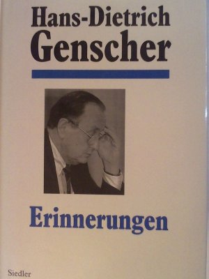 gebrauchtes Buch – Hans-Dietrich Genscher – Erinnerungen.