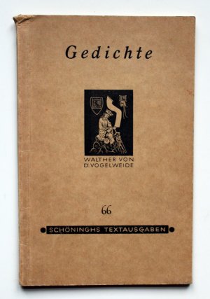 antiquarisches Buch – Walther von der Vogelweide – Gedichte (Auswahl) [Schöninghs Textausgaben alter und neuer Schriftsteller]