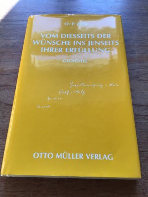 gebrauchtes Buch – Zier, O P – Vom Diesseits der Wünsche ins Jenseits ihrer Erfüllung