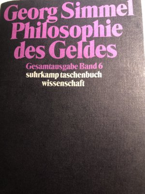 Band 6: Philosophie des Geldes. Gesamtausgabe (ISBN 9783897358928)
