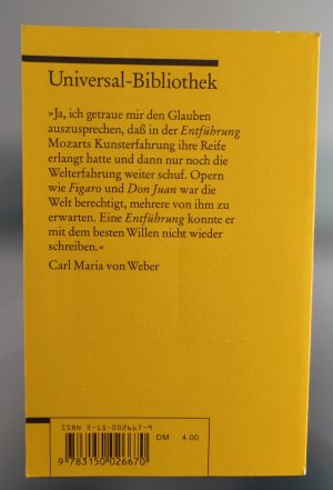 antiquarisches Buch – Wolfgang Amadeus Mozart – Die Entführung aus dem Serail/ NEU!