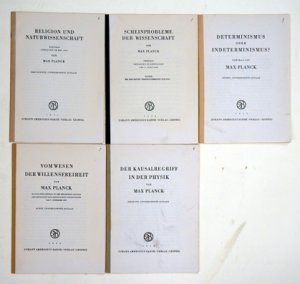 Vorträge (5 Hefte). Determinismus oder Indeterminismus? ( 5. Aufl.); Scheinprobleme der Wissenschaft. (4. Aufl.); Der Kausalbegriff der Physik (7. Aufl […]