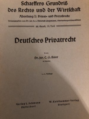 Deutsches Privatrecht