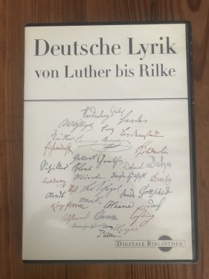 gebrauchtes Buch – Deutsche Lyrik von Luther bis Rilke