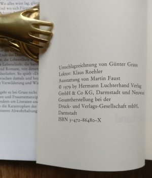 gebrauchtes Buch – Günter Grass – VON GÜNTER GRASS SIGNIERTE ERSTAUSGABE !!! - Das Treffen in Telgte