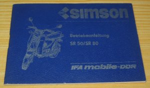 Betriebsanleitung für die Simson-Roller SR50/SR 80