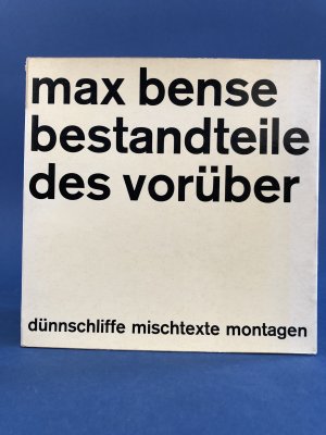 Bestandteile des Vorüber. Gutes Exemplar