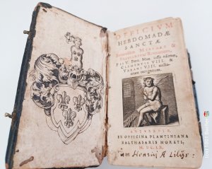 antiquarisches Buch – 1609: Officium hebdomadae sanctae : Secundum Missale & Breviarium Romanum Pii V. Pont. Max. iussu editum, Clementis VIII. & Urbani VIII. auctoritate recognitum; Antwerpen: ex Officina Plantiniana Balthasaris Moreti MDCIX