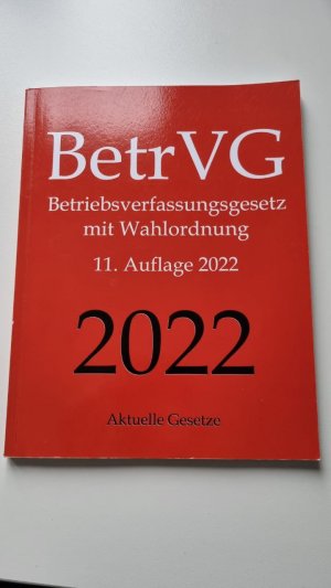 gebrauchtes Buch – BetrVG Betriebsverfassungsgesetzt 2022