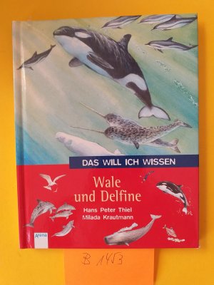 gebrauchtes Buch – Hans Peter Thiel und Mileda Krautmann + Tanja Jacobs – 2 Kinderbücher :" Wale und Delfine "  Aus der Reihe < das will ich wissen  > +  " Kopf hoch, kleiner Fuchs ! "