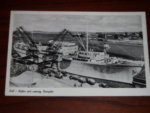 antiquarisches Buch – Schöning & Co. Ansichtskartenfabrik – AK: Kiel Hafen mit norweg. Dampfer (SKAUBRYN) 1954