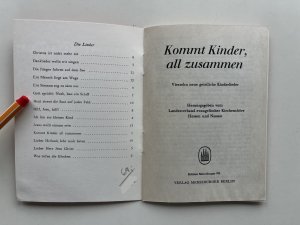 antiquarisches Buch – Landesverband evangelischer Kirchenchöre – Kommt Kinder, all zusammen, Vierzehn neue geistliche Kinderlieder  (2. Exp)