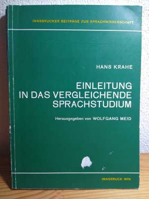 antiquarisches Buch – Hans KRAHE – Einleitung in das vergleichende Sprachstudium.