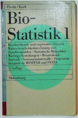 Bio-Statistik 1: Beschreibende und explorative Statistik - Wahrscheinlichkeitsrechnung und Zufallsvariablen - Statistische Masszahlen - Wichtige ... - […]