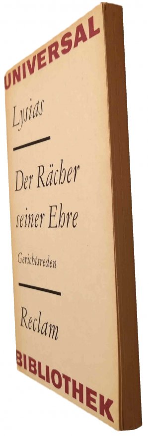 gebrauchtes Buch – LYSIAS – Der Rächer seiner Ehre