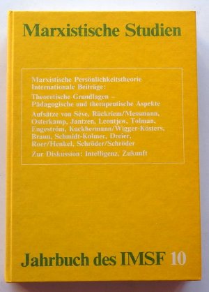 Jahrbuch des IMSF 10 1/1986 Marxistische Persönlichkeitstheorie