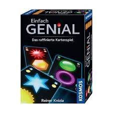 gebrauchtes Spiel – Reiner Knizia – EINFACH GENIAL Mitbringspiel KOSMOS Strategie Taktik Spiel Formen + Farben Legespiel