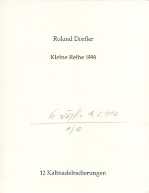 gebrauchtes Buch – Roland Dörfler - Kleine Reihe 1998. 12 Kaltnadelradierungen. (Druckgrafische Reihe)