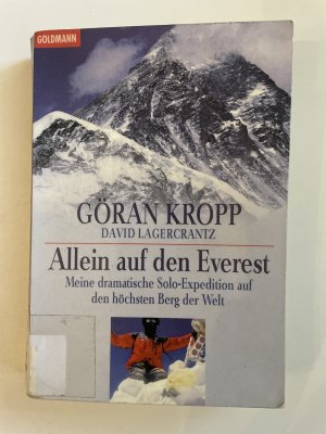 Allein auf den Everest - Meine dramatische Solo-Expedition auf den höchsten Berg der Welt (ISBN 3980322122)