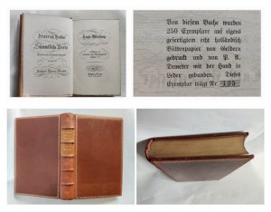 Sämmtliche Werke. Historisch kritische Ausgabe, besorgt von Richard Maria Werner. Säkular-Ausgabe 1813-1913. Band 14: Erste Abteilung: Anhang II. Lesearten […]