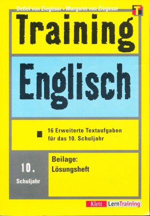 gebrauchtes Buch – Ziegésar, Detlef von; Ziegésar, Margaret von – Training Englisch