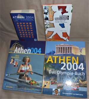 gebrauchtes Buch – Verschiedene – OLYMPIA 2004 Athen  ( 4 Bücher- Konvolut )- mit Autogramm