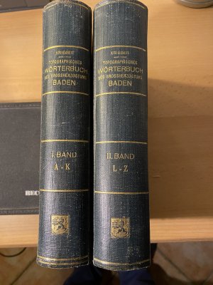 Topographisches Wörterbuch des Großherzogtums Baden. Hrsg. von der Badischen Historischen Kommission, 2. Aufl., Bd. 1 und 2 Heidelberg 1904.