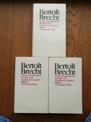 Briefe; Große kommentierte Berliner und Frankfurter Ausgabe in 30 Bänden. Hg. Werner Hecht, Jan Knopf, Werner Mittenzwei und Klaus-Detlef Müller; Briefe […]