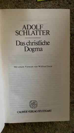 Das christliche Dogma