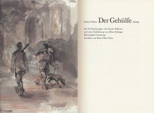 Der Gehülfe., Mit 36 Zeichnungen von Gunter Böhmer und einer Einführung von Albin Zollinger. 2 Bände. [Mit einer Original-Radierung].