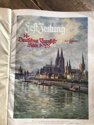 antiquarisches Buch – Deutscher sportbund – Festzeitung deutsches turnfest 1928