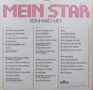 gebrauchter Tonträger – Reinhard Mey – Mein Star (3LP-Set)