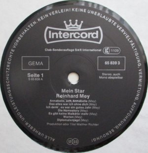 gebrauchter Tonträger – Reinhard Mey – Mein Star (3LP-Set)