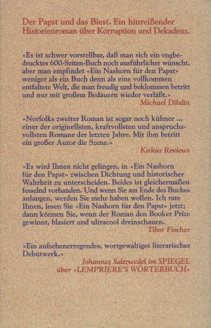 gebrauchtes Buch – Lawrence Norfolk – Ein Nashorn für den Papst