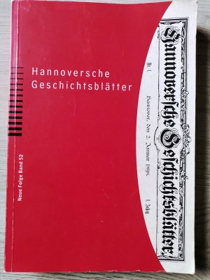 Hannoversche Geschichtsblätter - Neue Folge Band 52