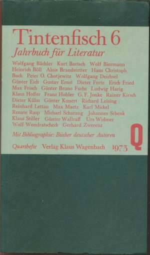 gebrauchtes Buch – Michael Krüger – Tintenfisch 6- Jahrbuch für Literatur