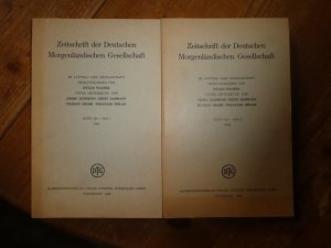 gebrauchtes Buch – Zeitschrift der Deutschen Morgenländischen Gesellschaft Band 134 Heft 1-2