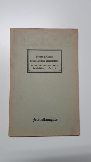 antiquarisches Buch – Giovanni Verga – Sizilianische Geschichten (Feldpostausgabe)