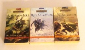 gebrauchtes Buch – R.A. Salvatore – Die Rückkehr des Dunkelelf Band 1 - 3 komplett: - Die Invasion der Orks + Kampf der Kreaturen + Die zwei Schwerter