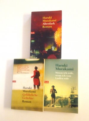 3 X Haruki Murakami - Afterdark + Gefährliche Geliebte + Wovon ich rede, wenn ich vom Laufen rede