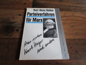 gebrauchtes Buch – Rother, Karl H – Parteiverfahren für Marx