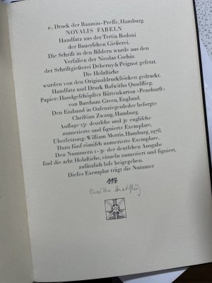 gebrauchtes Buch – Novalis. Fabeln – Fabeln.