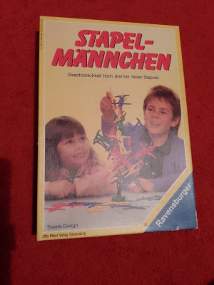 gebrauchtes Spiel – Theora Design – Stapelmännchen 1991 Ravensburger Spiele Verlag - Für 1 - 4 Spieler - ab 5 Jahren - Spieldauer ca 20 Minuten