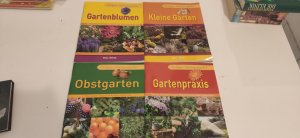 gebrauchtes Buch – verschiedene – 4 x Farbiger Gartenratgeber:Obstgarten-Gartenpraxis-Gartenblumen-Kleine Gärten