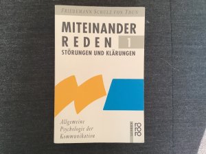 Miteinander reden 1 - Störungen und Klärungen: Allgemeine Psychologie der Kommunikation (ISBN 9784088815121)