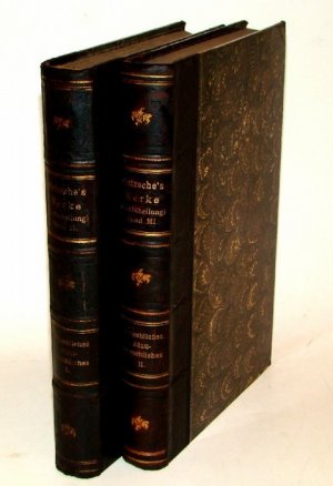 Werke, Band II und III. Menschliches, Allzumenschliches. Ein Buch für freie Geister. 8. und 9. Tausend. Zwei Bände (so vollständig). Hrsg. von Arthur […]